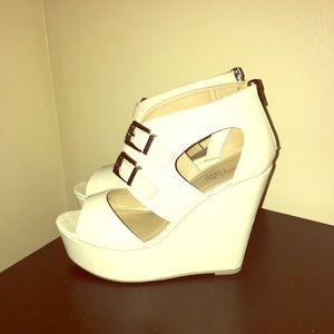 Ivory colored wedges